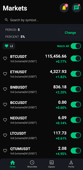 Vens App Screen 1