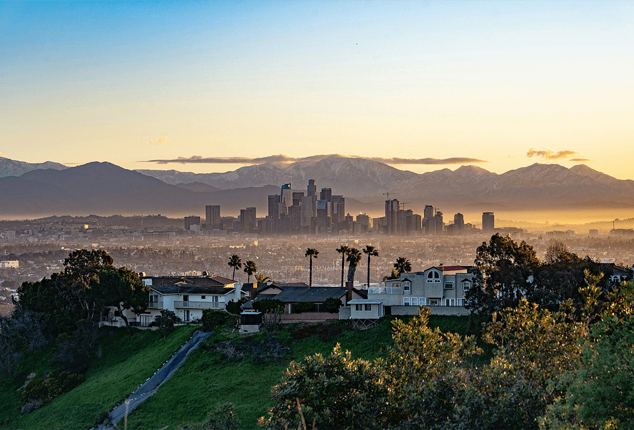 Fun things to do in LA for locals - skyline