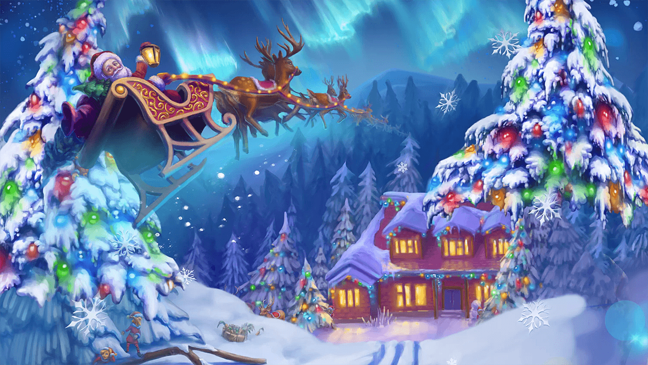 christmas themed VR room