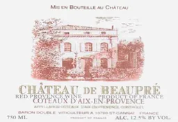 Chateau de Beaupre Coteaux d'Aix-en-Provence Cuvee du Chateau Rouge