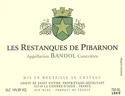 Chateau de Pibarnon Bandol Les Restanques de Pibarnon Rouge