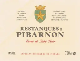 Chateau de Pibarnon Restanques Bandol Rouge