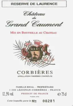 Chateau du Grand Caumont Corbieres Reserve de Laurence