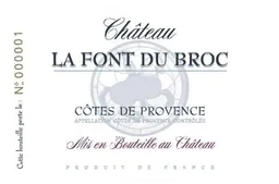 Chateau Font du Broc Cotes de Provence Blanc