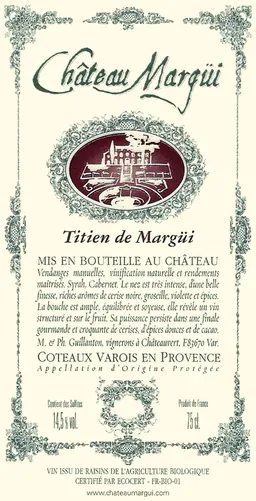 Coteaux Varois Titien de Margui