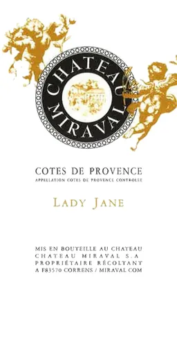 Chateau Miraval Cotes de Provence Lady Jane