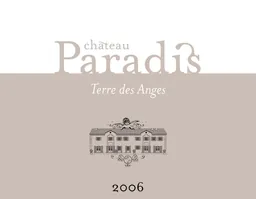 Chateau Paradis Coteaux d'Aix-en-Provence Terre des Anges Rouge