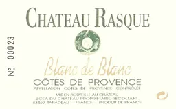 Chateau Rasque Cotes de Provence Blanc de Blanc