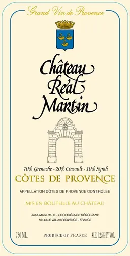 Chateau Real Martin Cotes de Provence Rouge
