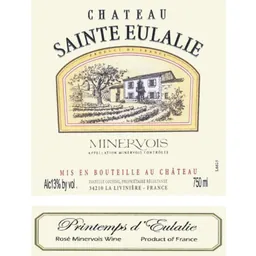 Chateau Sainte Eulalie Minervois Printemps d'Eulalie