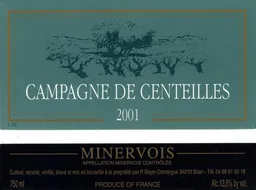 Clos Centeilles Minervois Capitelle de Centeilles
