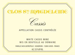 Clos Sainte Magdeleine Cassis Blanc