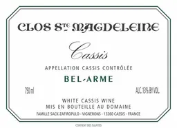 Clos Sainte Magdeleine Cassis Blanc Bel-Arme