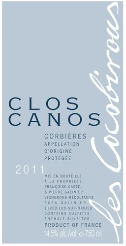 Domaine Clos Canos Corbieres Les Cocobirous