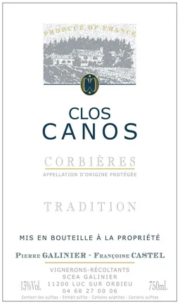 Domaine Clos Canos Corbieres Tradition