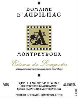 Domaine d'Aupilhac Montpeyroux Rouge