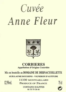 Domaine de Dernacueillette Corbieres Cuvee Anne Fleur
