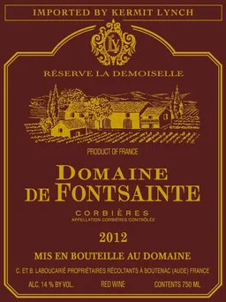 Domaine de Fontsainte Corbieres Reserve La Demoiselle