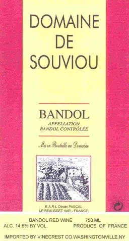 Domaine de Souviou Bandol