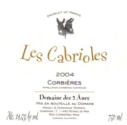 Domaine des 2 Anes Corbieres Les Cabrioles