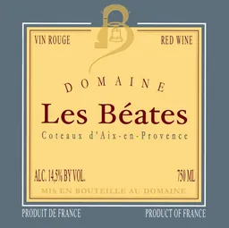 Domaine des Beates Coteaux d'Aix-en-Provence Rouge