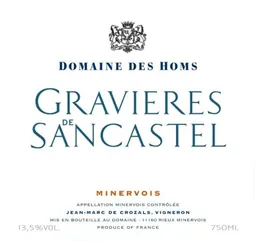Domaine des Homs Minervois Gravieres de Sancastel