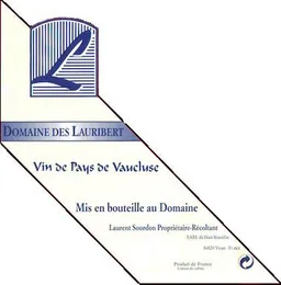 Domaine des Lauribert Vin de Pays de Vaucluse