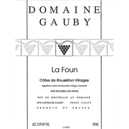 Domaine Gauby La Foun Cotes du Roussillon Villages