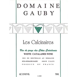 Domaine Gauby Les Calcinaires Cotes Catalanes Blanc