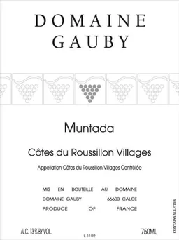 Domaine Gauby Muntada Cotes du Roussillon Villages