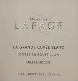 Domaine Lafage Cotes du Roussillon La Grande Cuvee Blanc