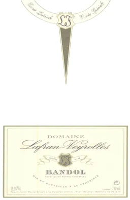 Domaine Lafran-Veyrolles Bandol Cuvee Speciale Rouge