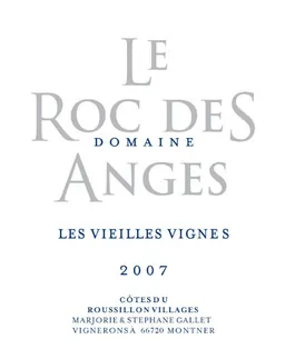 Domaine Le Roc des Anges Cotes du Roussillon Villages Les Vieilles Vignes Rouge
