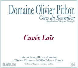 Domaine Olivier Pithon Cotes du Roussillon Cuvee Lais