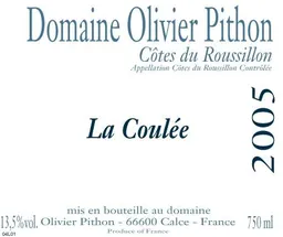 Domaine Olivier Pithon Cotes du Roussillon La Coulee