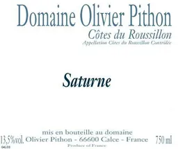 Domaine Olivier Pithon Cotes du Roussillon Villages Les Vignes de Saturne