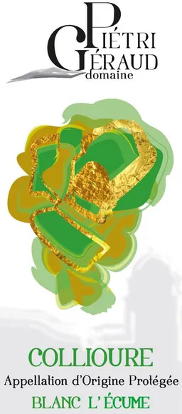 Domaine Pietri Geraud Collioure L'Ecume Blanc