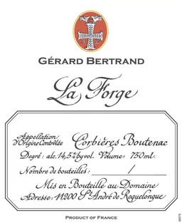 Gerard Bertrand La Forge Corbieres Boutenac