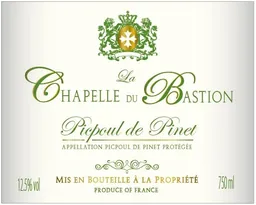 La Chapelle du Bastion Picpoul de Pinet