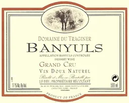 Le Domaine Du Traginer Banyuls Grand Cru