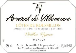 Les Vignobles du Rivesaltais Cotes du Roussillon Vieilles Vignes Rouge