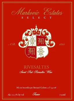 Markovic Estates Rivesaltes Select Sweet Red