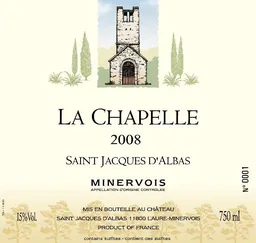 St Jacques d'Albas Minervois La Chapelle