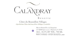 Thunevin Cotes du Roussillon Villages Calandray Reserve