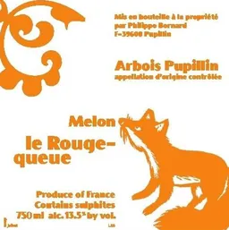 Annie et Philippe Bornard Arbois Pupillin Melon Le Rouge Queue