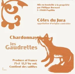 Annie et Philippe Bornard Cotes du Jura Chardonnay Les Gaudrettes