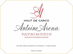 Antoine-Marie Arena Patrimonio Haut de Carco Blanc