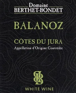 Berthet-Bondet Cotes du Jura Balanoz Chardonnay