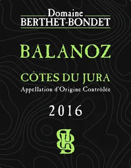 Berthet-Bondet Cotes du Jura Chardonnay Balanoz