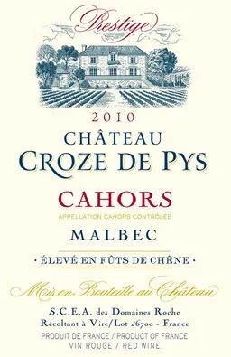Chateau Croze de Pys Cuvee Prestige